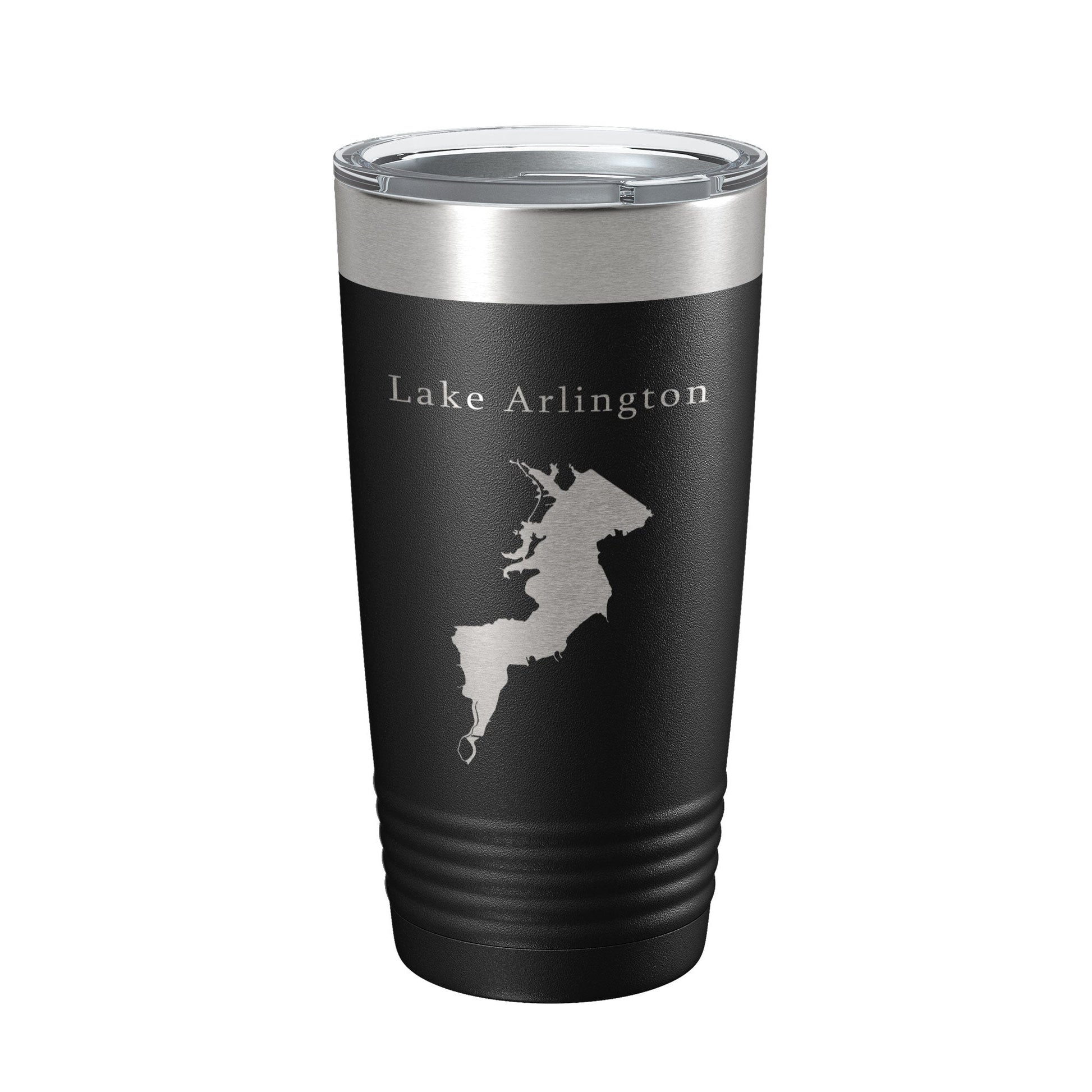 Lake Arlington Map Tumbler Travel Mug Insulated Laser Engraved Coffee Cup Texas 20 oz-5