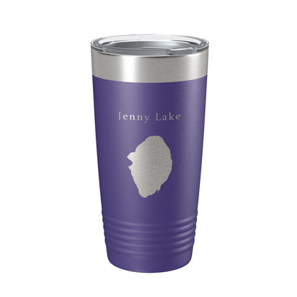Jenny Lake Map Tumbler Travel Mug Insulated Laser Engraved Coffee Cup Grand Teton Wyoming 20 oz-15