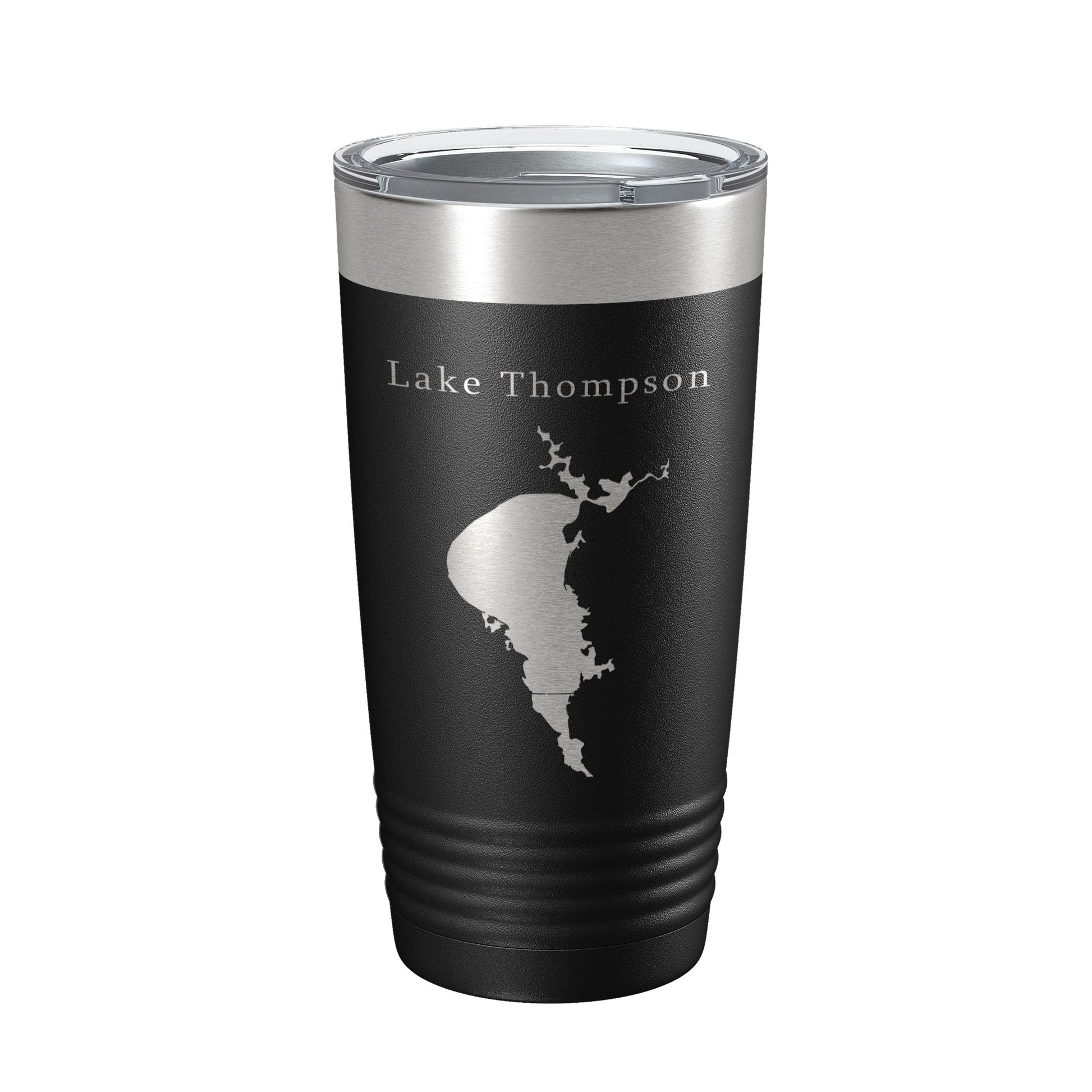 Lake Thompson Map Tumbler Travel Mug Insulated Laser Engraved Coffee Cup South Dakota 20 oz-0