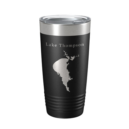 Lake Thompson Map Tumbler Travel Mug Insulated Laser Engraved Coffee Cup South Dakota 20 oz-0