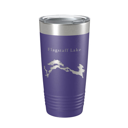 Flagstaff Lake Map Tumbler Travel Mug Insulated Laser Engraved Coffee Cup Maine 20 oz-15
