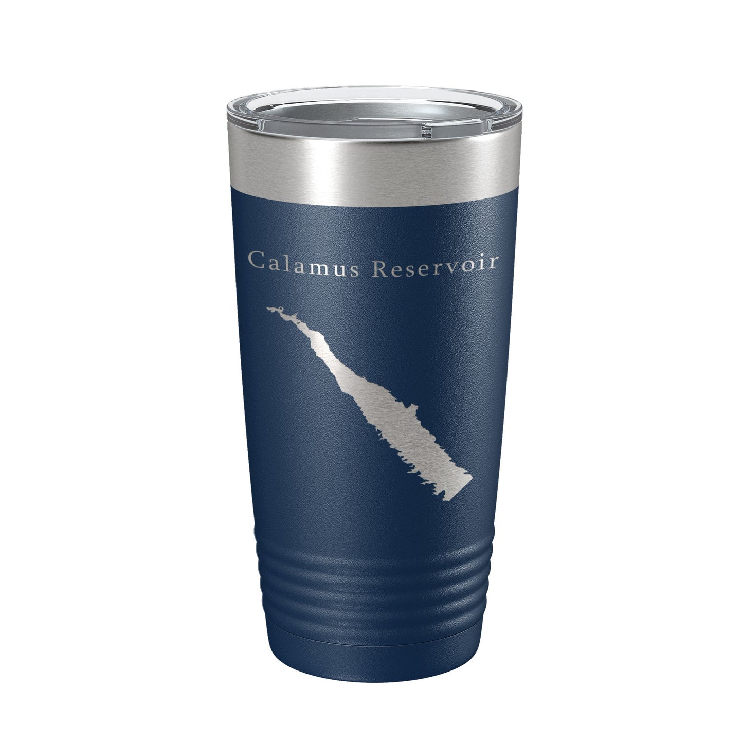 Calamus Reservoir Tumbler Lake Map Travel Mug Insulated Laser Engraved Coffee Cup Nebraska 20 oz-8