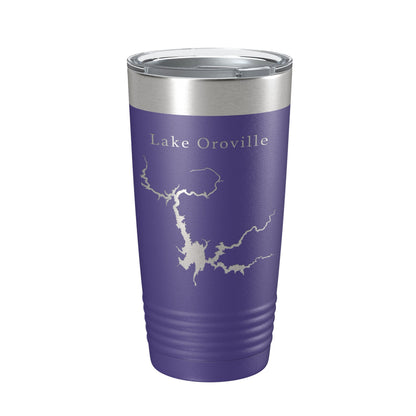Lake Oroville Map Tumbler Travel Mug Insulated Laser Engraved Coffee Cup California 20 oz-15