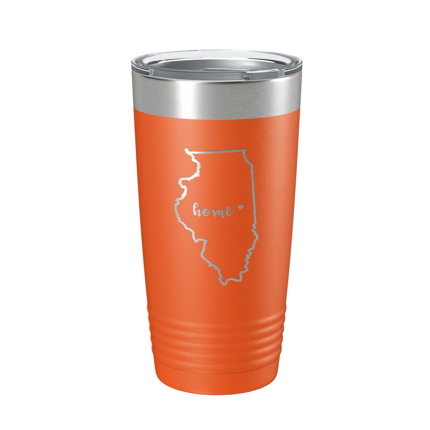 Illinois Tumbler Home State Travel Mug Insulated Laser Engraved Map Coffee Cup 20 oz-4