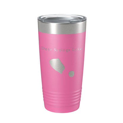 Deer Springs Lake Map Tumbler Travel Mug Insulated Laser Engraved Coffee Cup Florida 20 oz-11