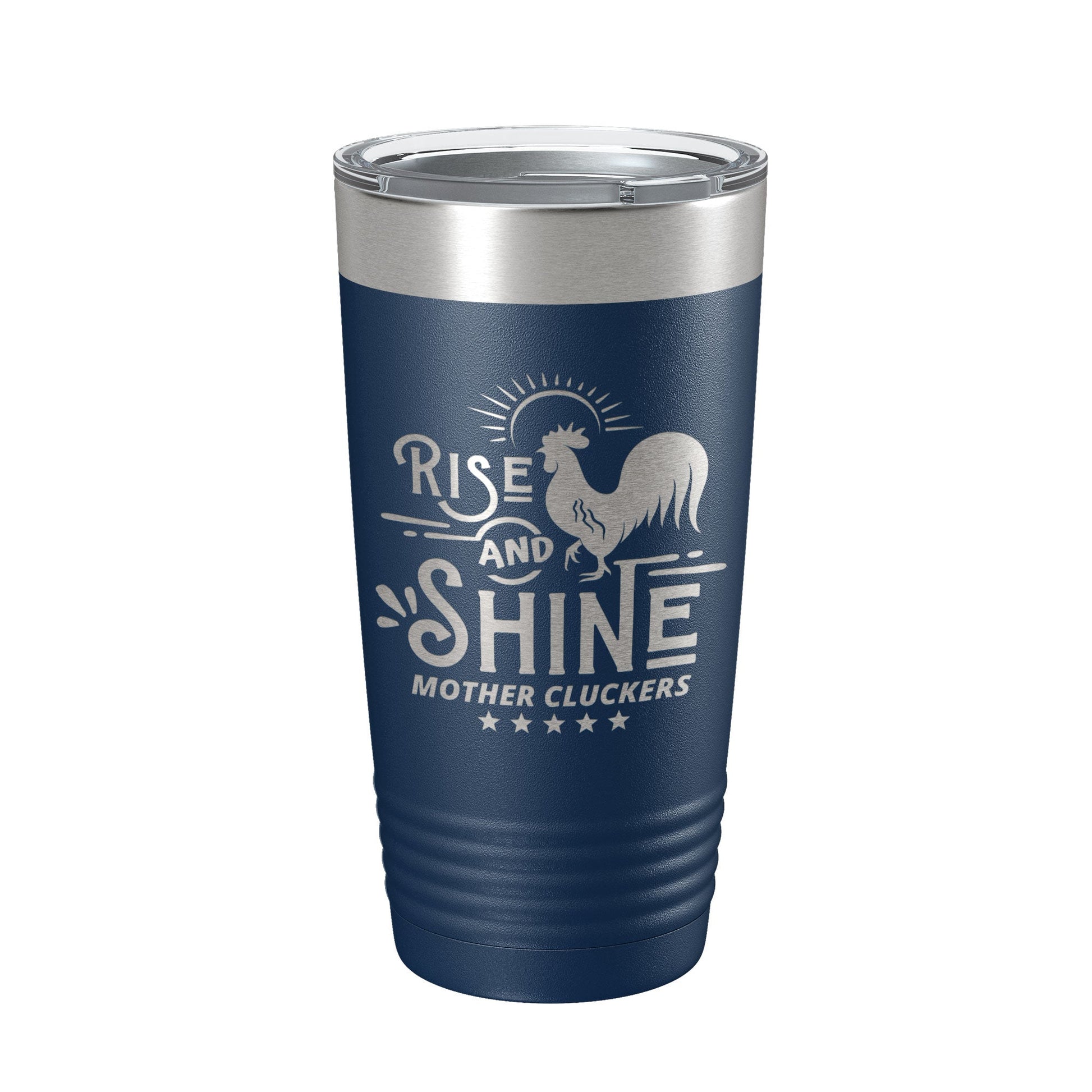 Rise And Shine Mother Cluckers Tumbler Funny Travel Mug Gift Insulated Laser Engraved Coffee Cup 20 oz-2