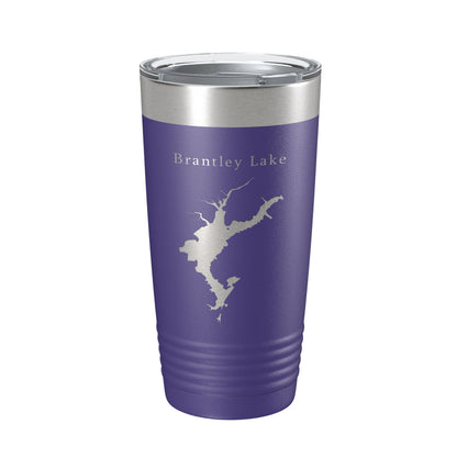 Brantley Lake Map Tumbler Travel Mug Insulated Laser Engraved Coffee Cup New Mexico 20 oz-15