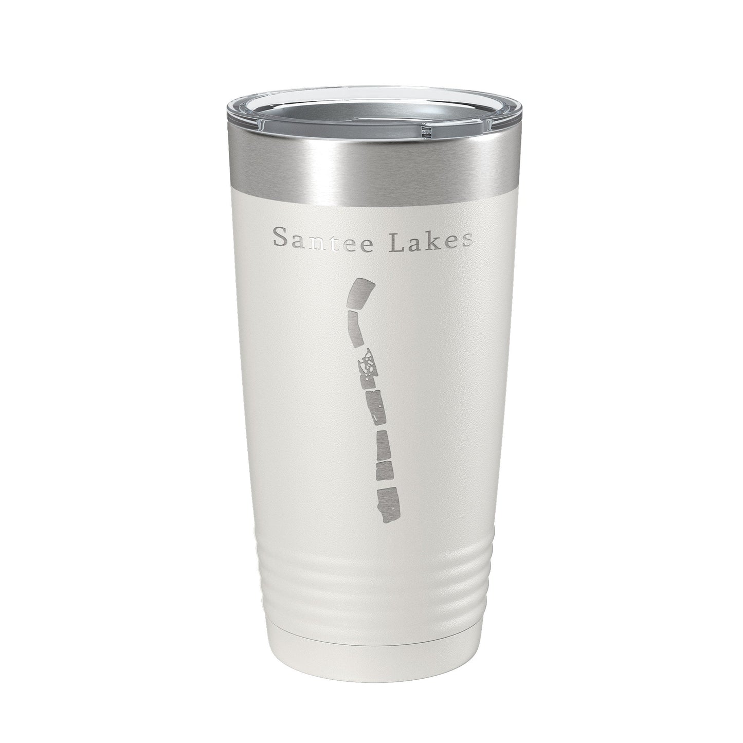 Santee Lakes Map Tumbler Travel Mug Insulated Laser Engraved Coffee Cup California 20 oz-7