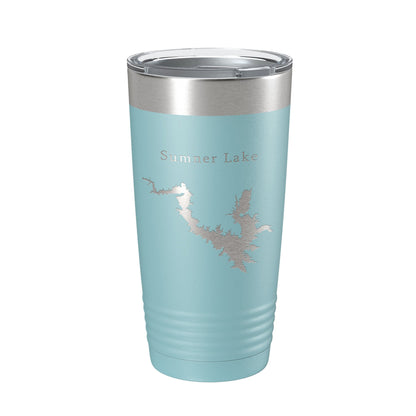 Sumner Lake Map Tumbler Travel Mug Insulated Laser Engraved Coffee Cup New Mexico 20 oz-13