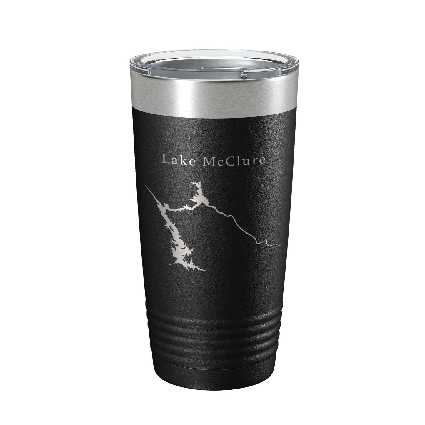 Lake McClure Map Tumbler Travel Mug Insulated Laser Engraved Coffee Cup California 20 oz-0