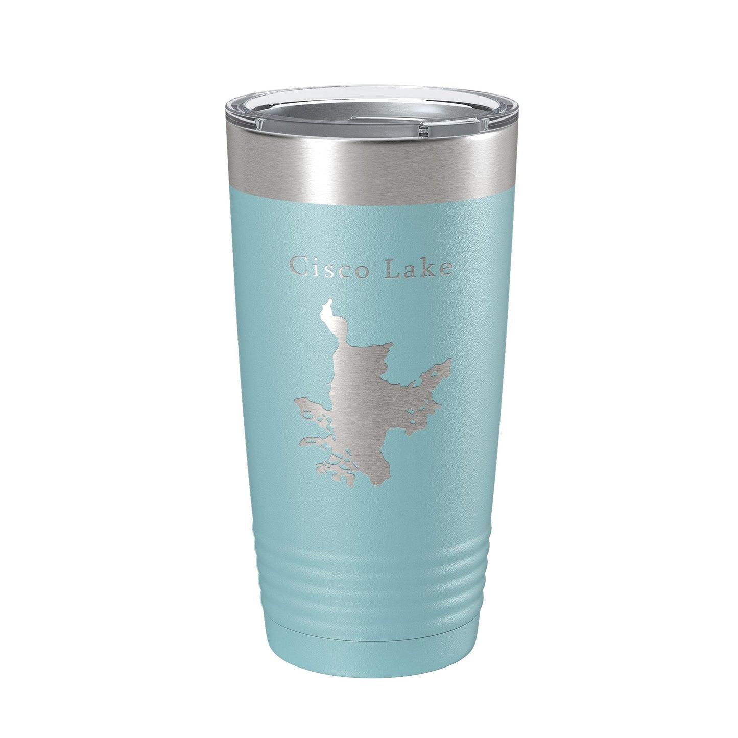 Cisco Lake Map Tumbler Travel Mug Insulated Laser Engraved Coffee Cup Michigan 20 oz-13