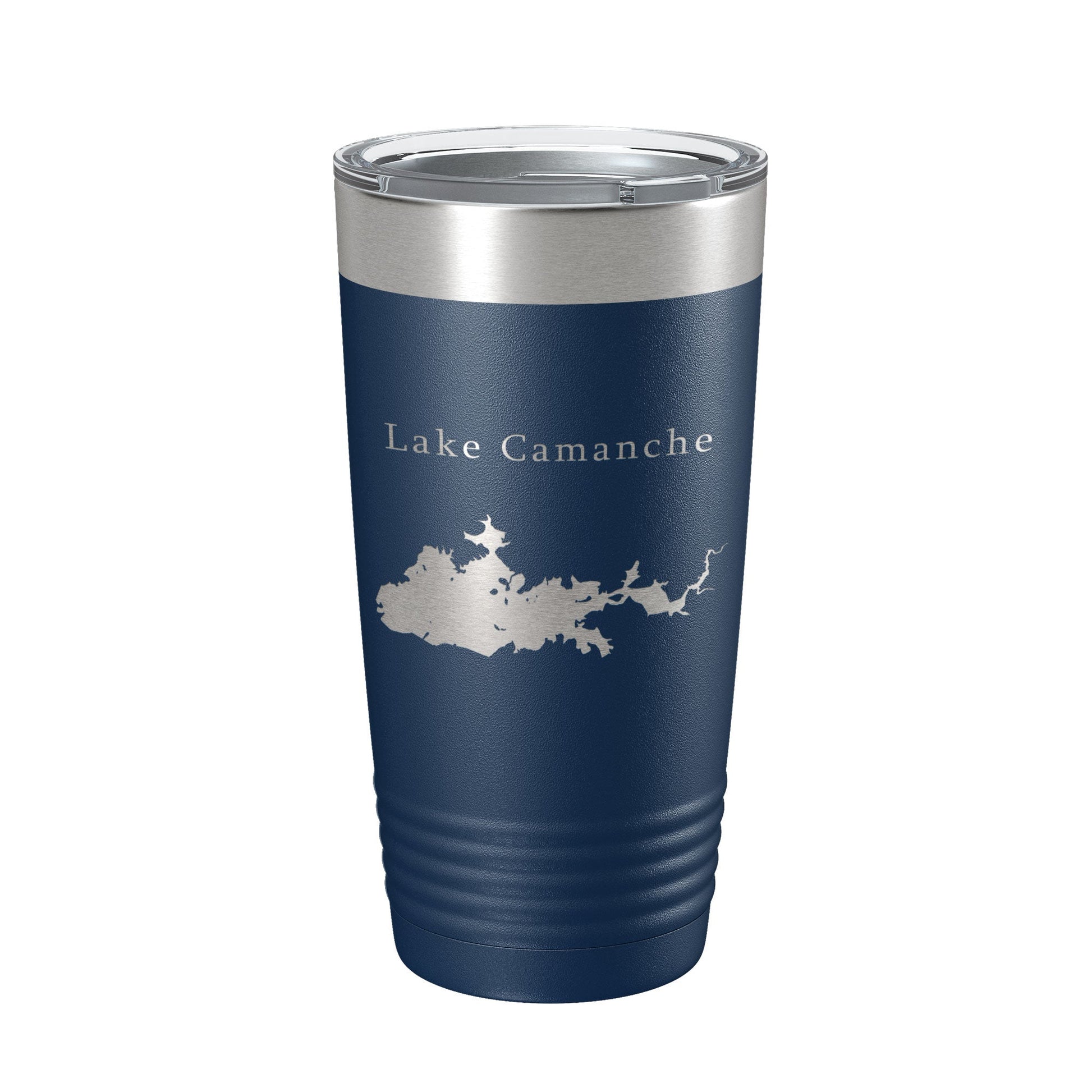Lake Camanche Map Tumbler Travel Mug Insulated Laser Engraved Coffee Cup California 20 oz-2