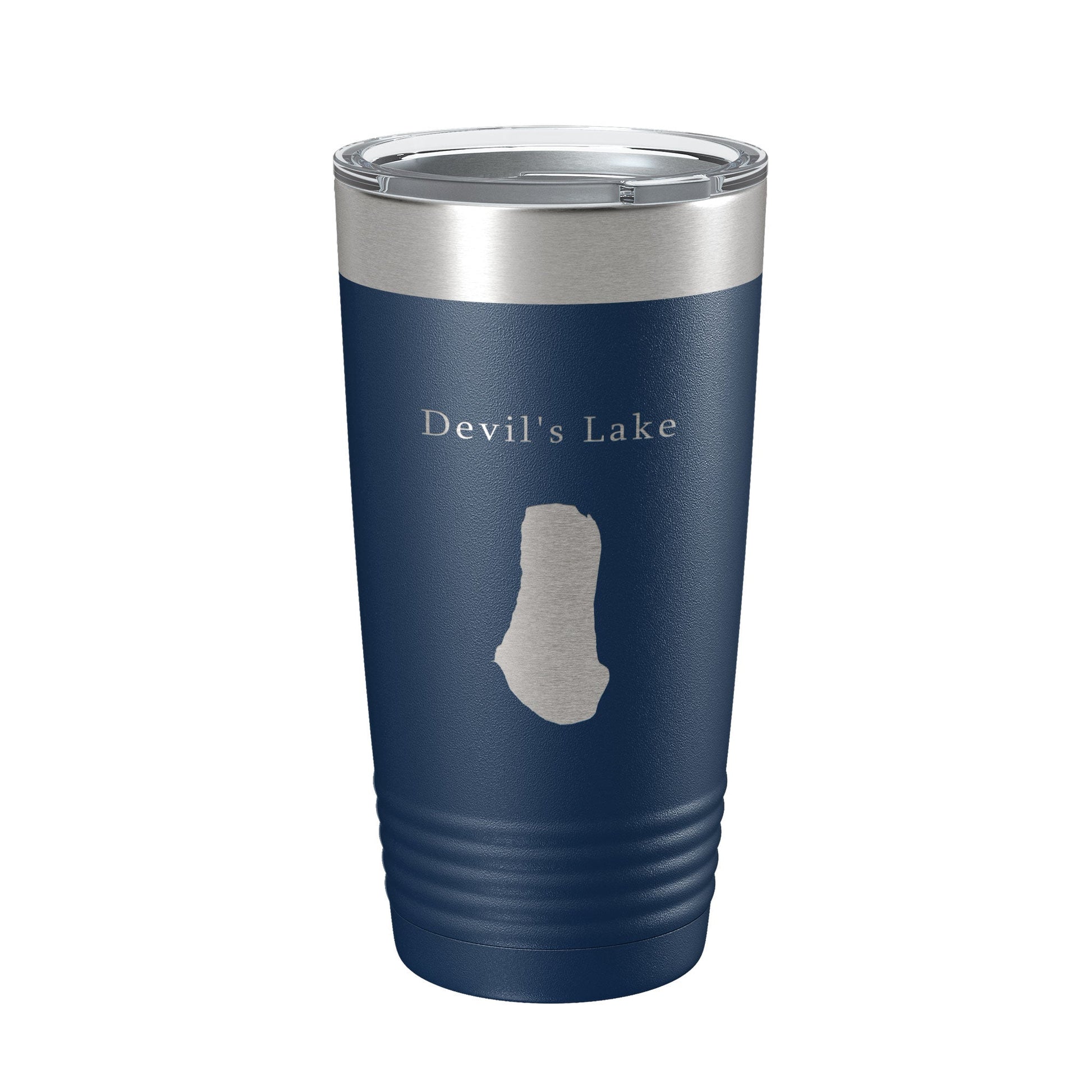 Devil's Lake Spirit Map Tumbler Travel Mug Insulated Laser Engraved Coffee Cup Baraboo Wisconsin 20 oz-2