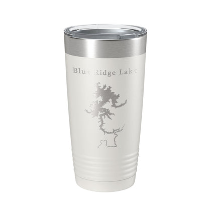 Blue Ridge Lake Map Tumbler Travel Mug Insulated Laser Engraved Coffee Cup Georgia 20 oz-7