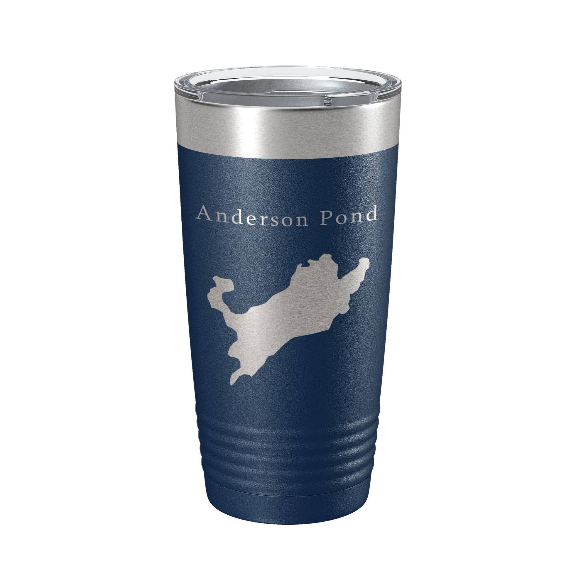 Anderson Pond Tumbler Lake Map Travel Mug Insulated Laser Engraved Coffee Cup Connecticut 20 oz-2