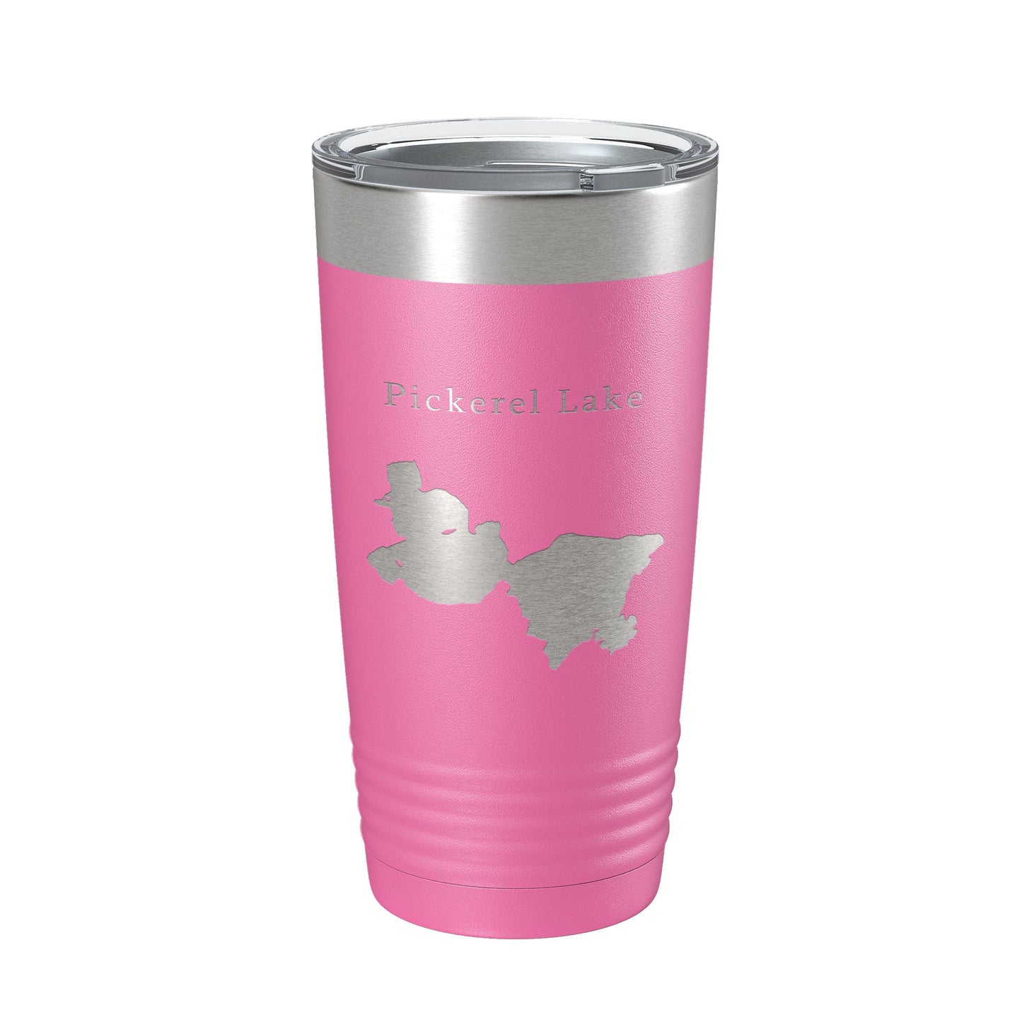 Pickerel Lake Map Tumbler Travel Mug Insulated Laser Engraved Coffee Cup Wisconsin 20 oz-11