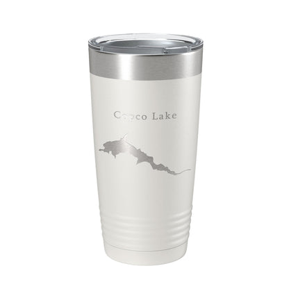 Copco Lake Map Tumbler Travel Mug Insulated Laser Engraved Coffee Cup California 20 oz-1