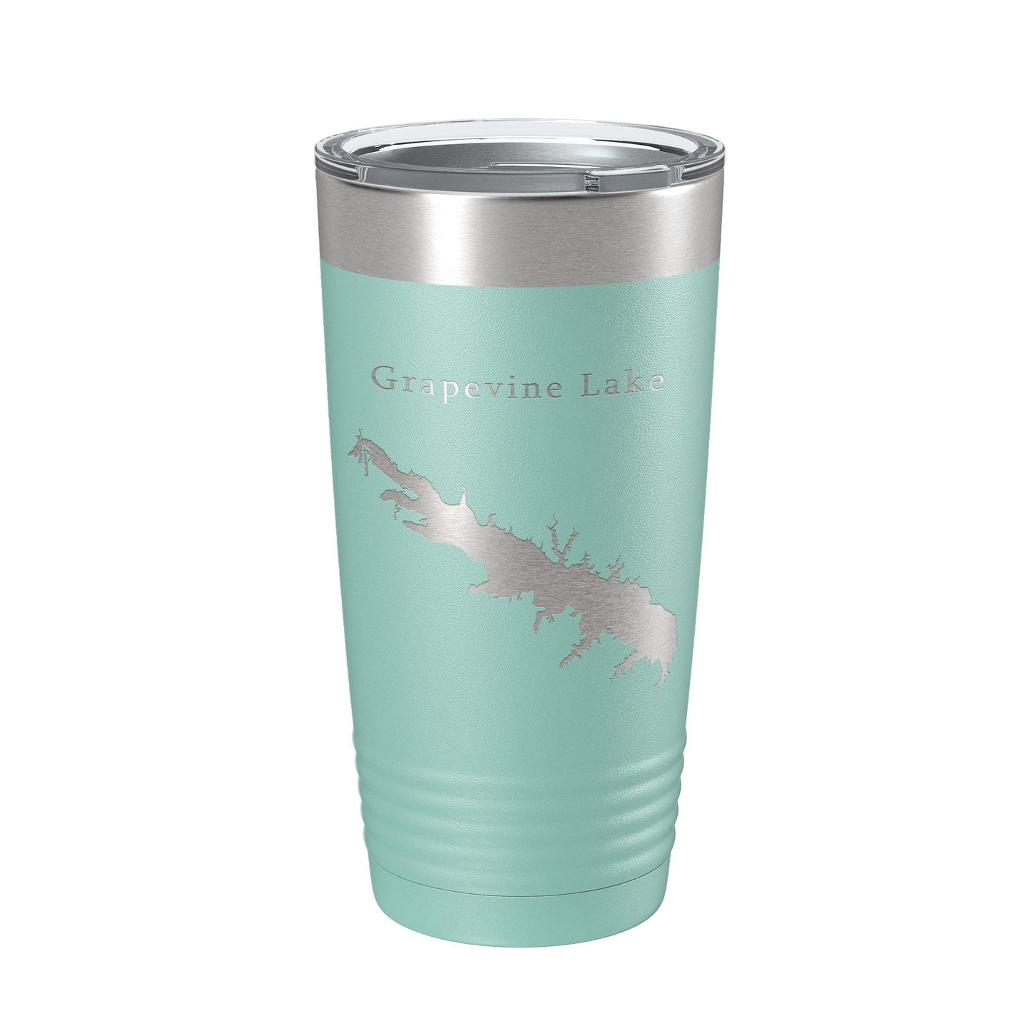 Grapevine Lake Map Tumbler Travel Mug Insulated Laser Engraved Coffee Cup Texas 20 oz-12