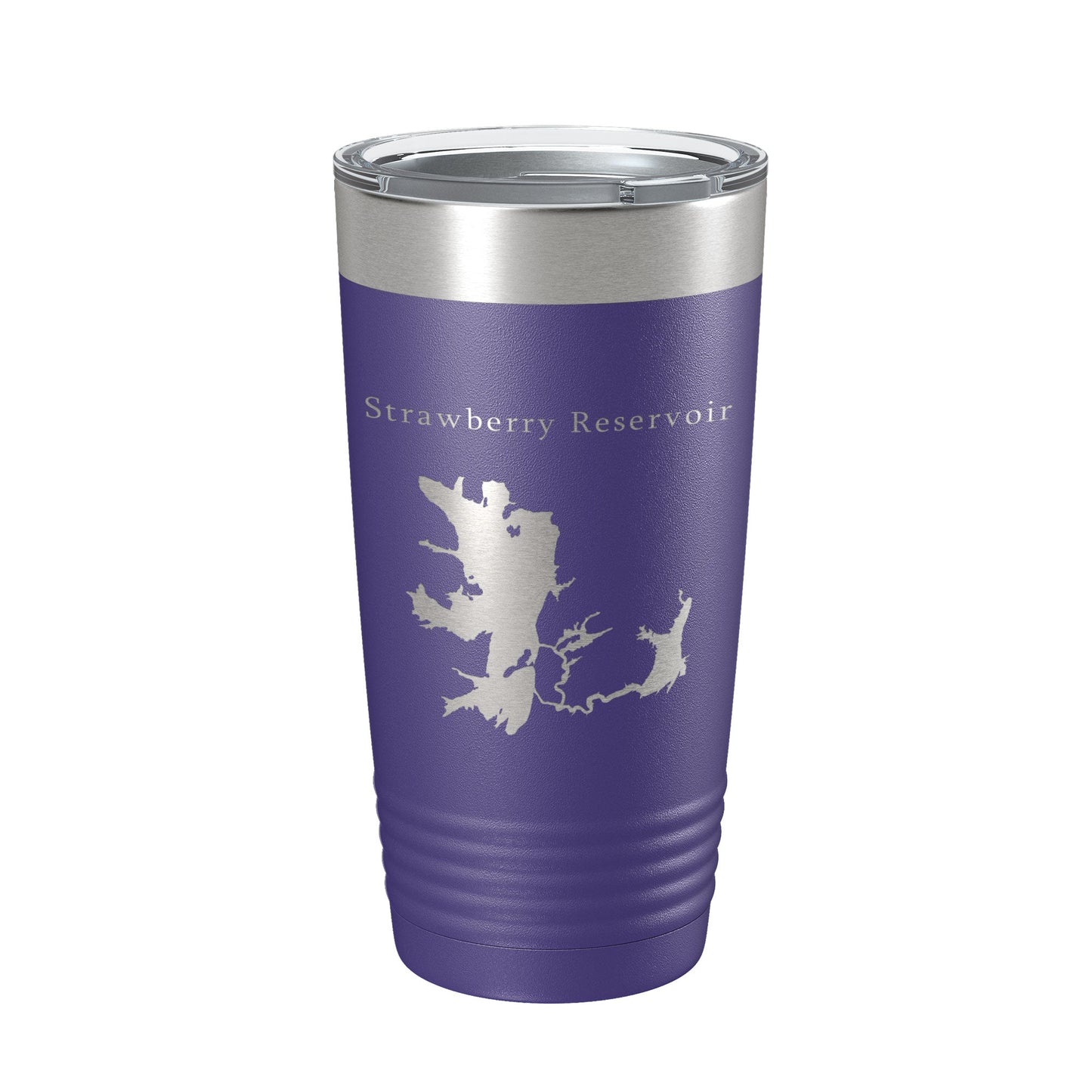 Strawberry Reservoir Tumbler Lake Map Travel Mug Insulated Laser Engraved Coffee Cup Utah 20 oz-15