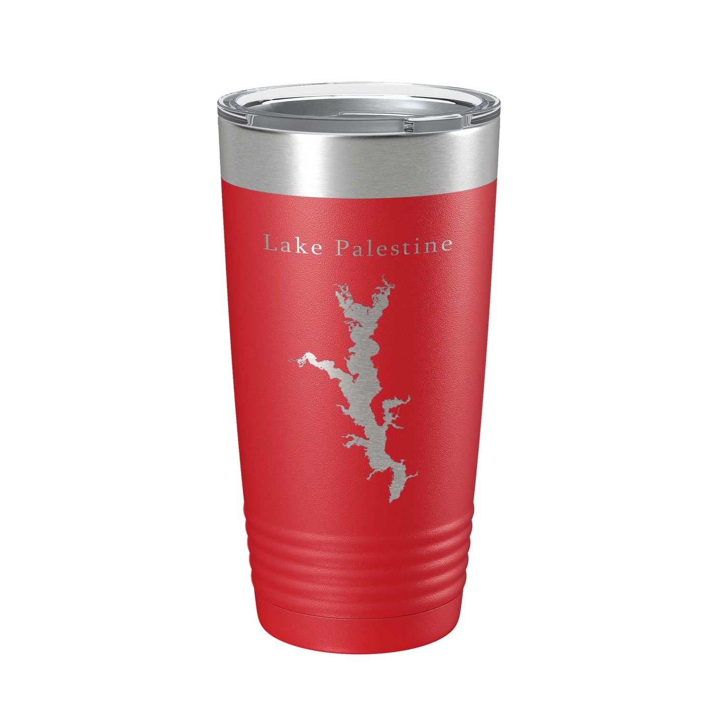 Lake Palestine Map Tumbler Travel Mug Insulated Laser Engraved Coffee Cup Texas 20 oz-10