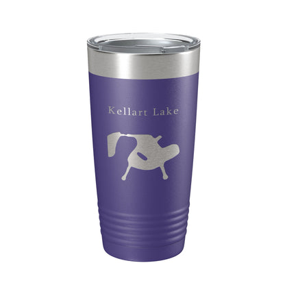 Kellart Lake Map Tumbler Travel Mug Insulated Laser Engraved Coffee Cup Illinois 20 oz-15