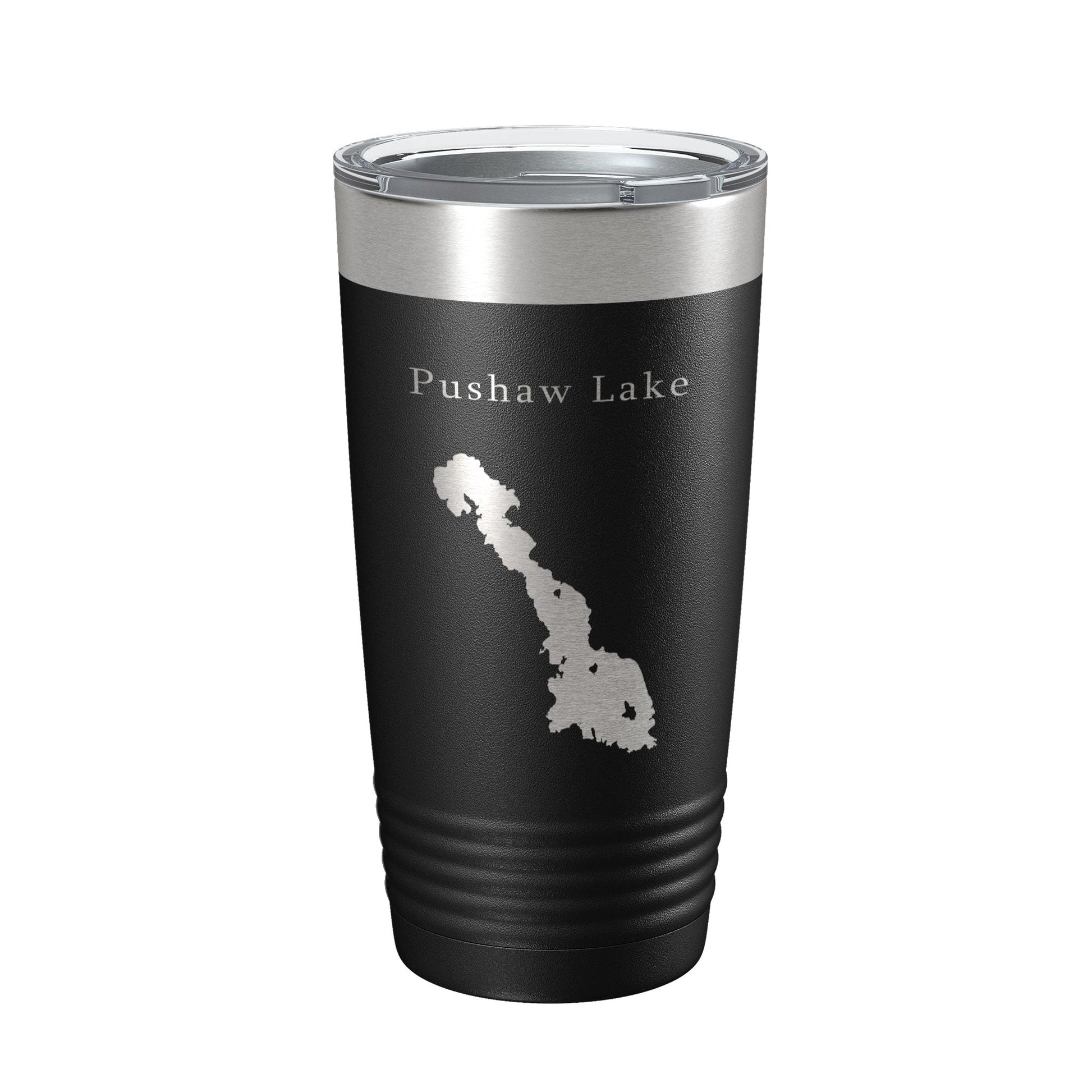 Pushaw Lake Map Tumbler Travel Mug Insulated Laser Engraved Coffee Cup Maine 20 oz-5
