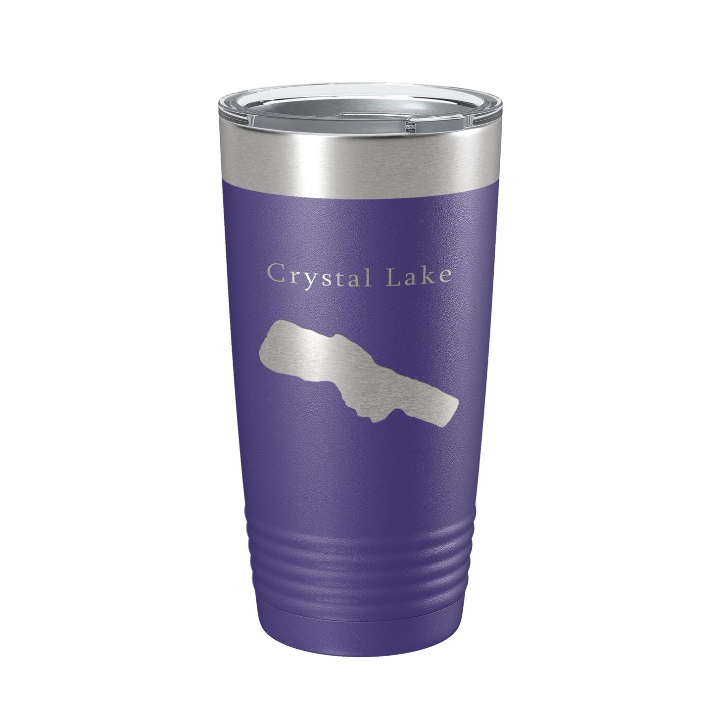 Crystal Lake Map Tumbler Travel Mug Insulated Laser Engraved Coffee Cup Michigan 20 oz-15