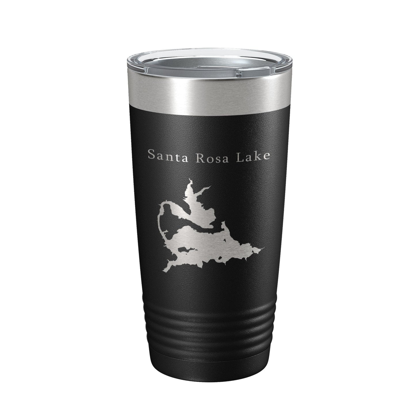 Santa Rosa Lake Map Tumbler Travel Mug Insulated Laser Engraved Coffee Cup New Mexico 20 oz-0