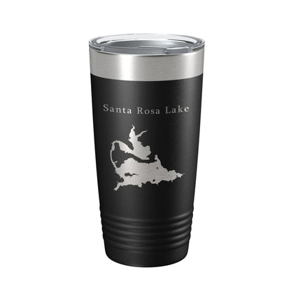 Santa Rosa Lake Map Tumbler Travel Mug Insulated Laser Engraved Coffee Cup New Mexico 20 oz-5