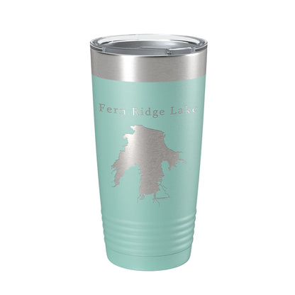 Fern Ridge Lake Map Tumbler Travel Mug Insulated Laser Engraved Coffee Cup Oregon 20 oz-12