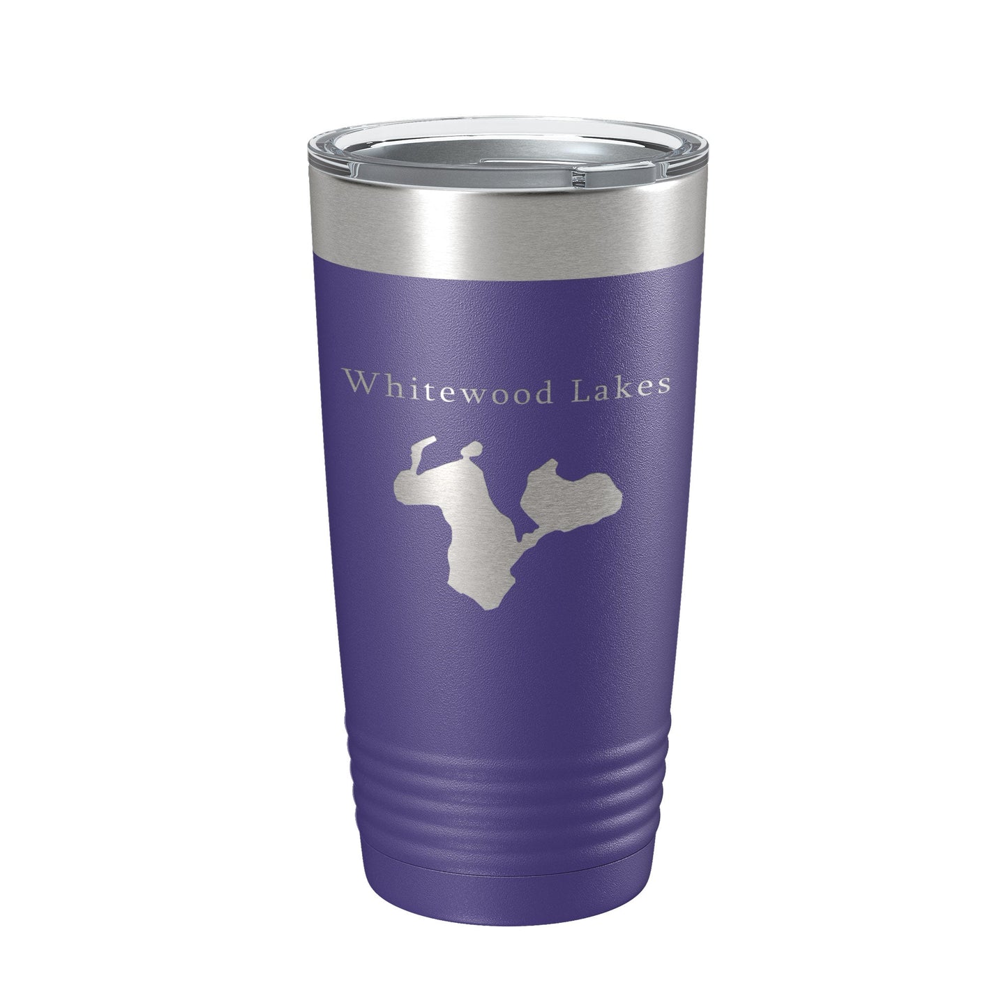 Whitewood Lakes Map Tumbler Travel Mug Insulated Laser Engraved Coffee Cup Huron River Chain of Lakes Michigan 20 oz-15