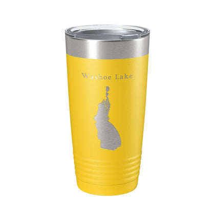 Washoe Lake Map Tumbler Travel Mug Insulated Laser Engraved Coffee Cup Nevada 20 oz-4