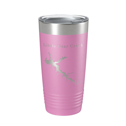 Little Bear Creek Tumbler Lake Map Travel Mug Insulated Laser Engraved Coffee Cup Alabama 20 oz-14