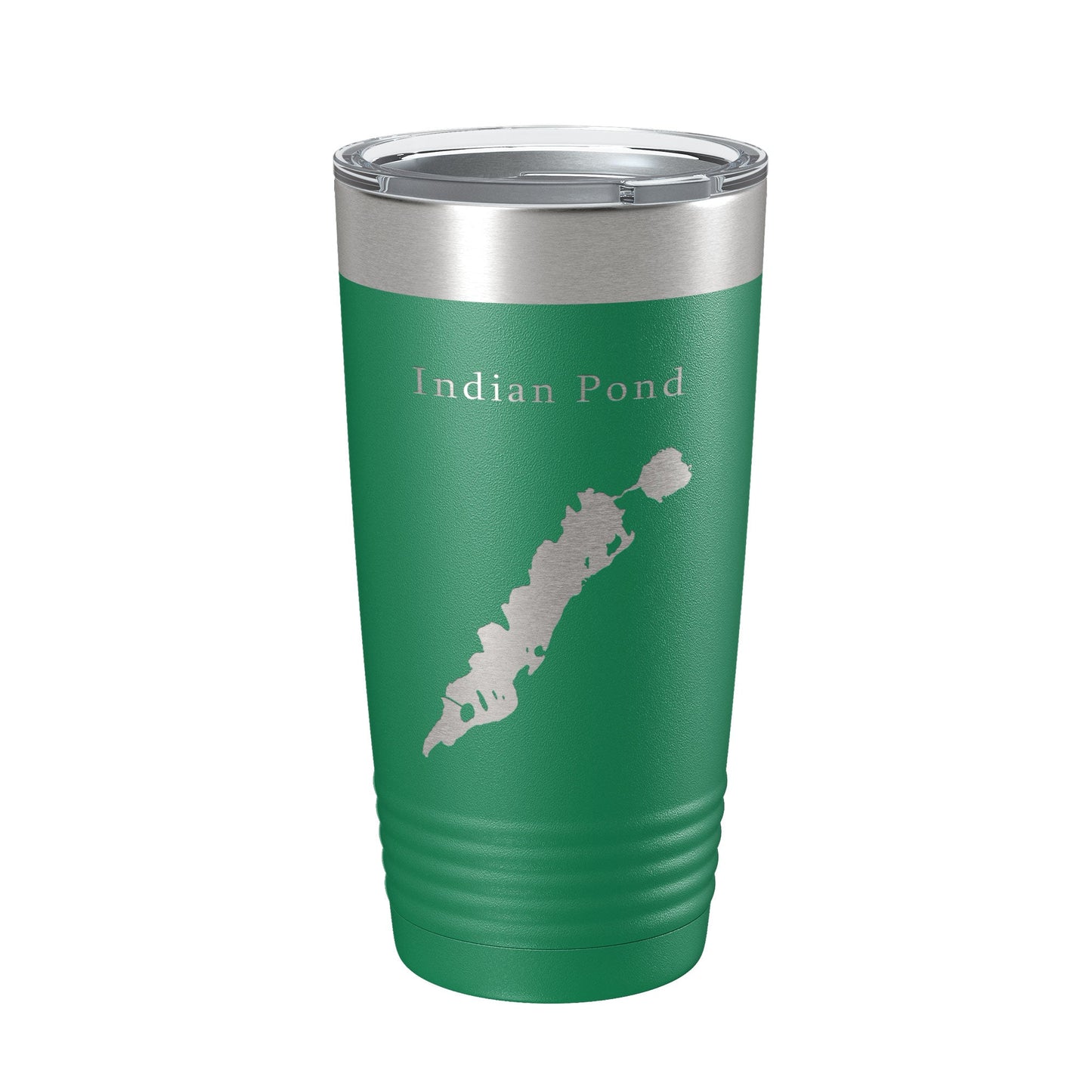 Indian Pond Tumbler Lake Map Travel Mug Insulated Laser Engraved Coffee Cup Maine 20 oz-9