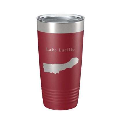 Lake Lucille Map Tumbler Travel Mug Insulated Laser Engraved Coffee Cup Alaska 20 oz-18