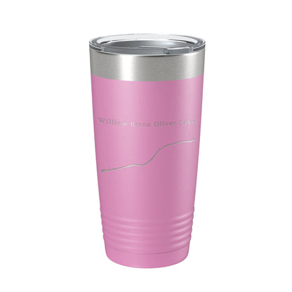 William Bacon Oliver Lake Map Tumbler Travel Mug Insulated Laser Engraved Coffee Cup Tuscaloosa Alabama 20 oz-14