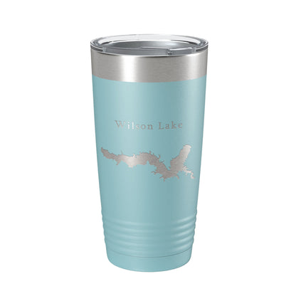 Wilson Lake Map Tumbler Travel Mug Insulated Laser Engraved Coffee Cup Kansas 20 oz-13