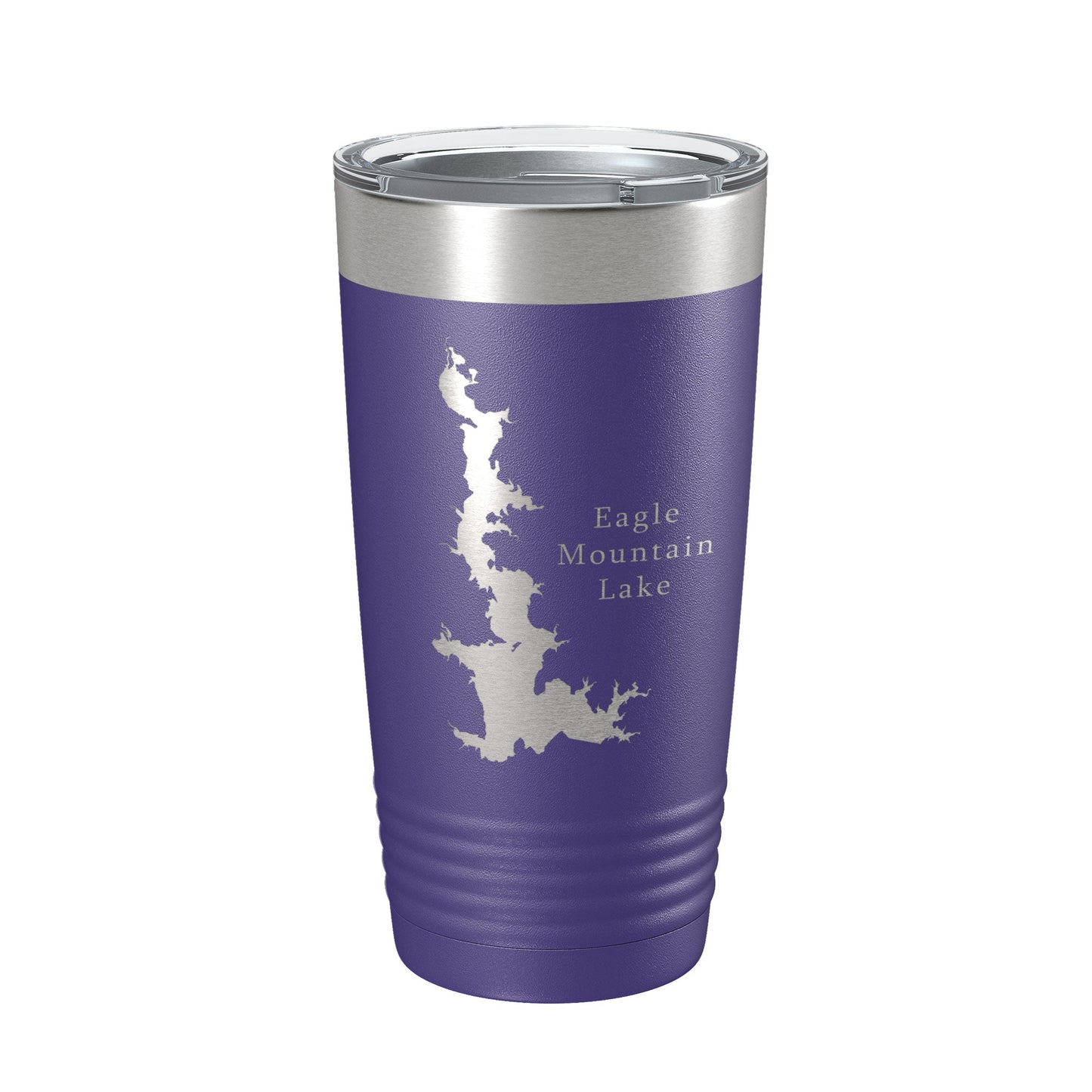 Eagle Mountain Lake Map Tumbler Travel Mug Insulated Laser Engraved Coffee Cup Texas 20 oz-15