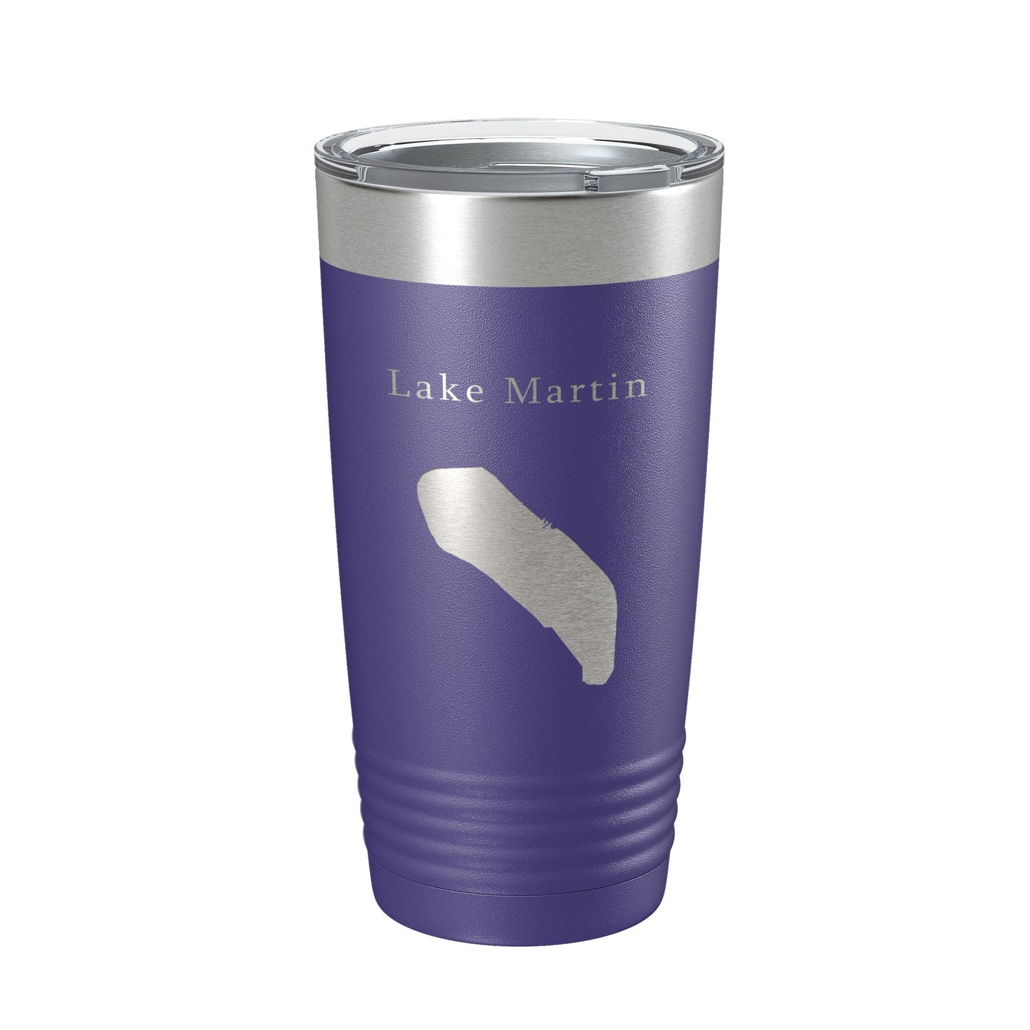 Lake Martin Map Tumbler Travel Mug Insulated Laser Engraved Coffee Cup Louisiana 20 oz-15