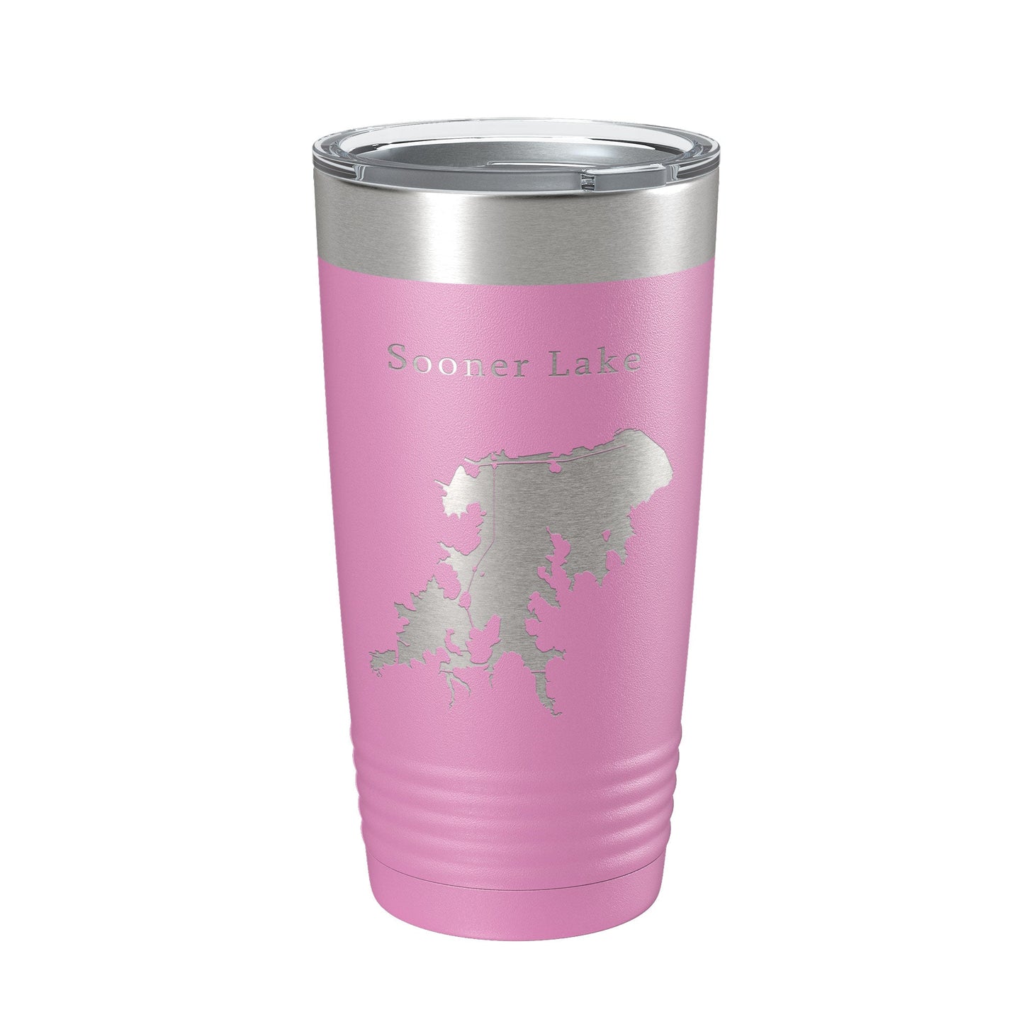 Sooner Lake Map Tumbler Travel Mug Insulated Laser Engraved Coffee Cup Oklahoma 20 oz-14