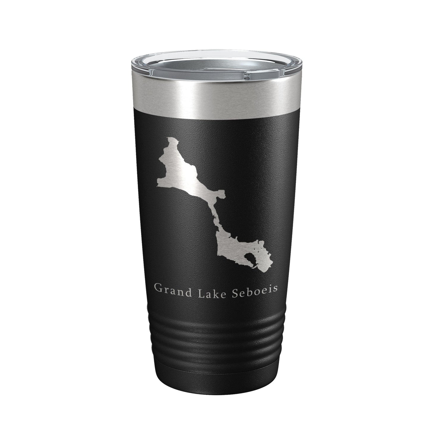 Grand Lake Seboeis Map Tumbler Travel Mug Insulated Laser Engraved Coffee Cup Maine 20 oz-5