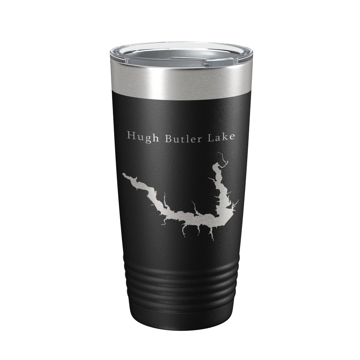 Hugh Butler Lake Map Tumbler Travel Mug Insulated Laser Engraved Coffee Cup Red Willow Reservoir Nebraska 20 oz-5