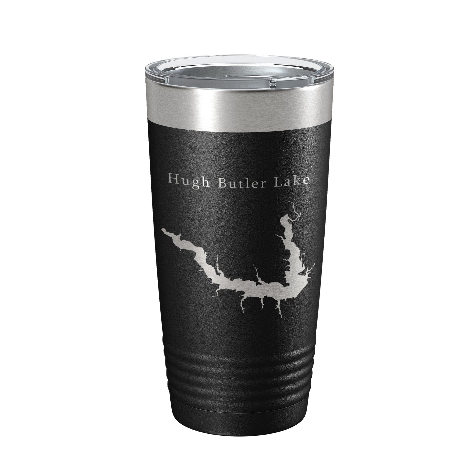 Hugh Butler Lake Map Tumbler Travel Mug Insulated Laser Engraved Coffee Cup Red Willow Reservoir Nebraska 20 oz-5