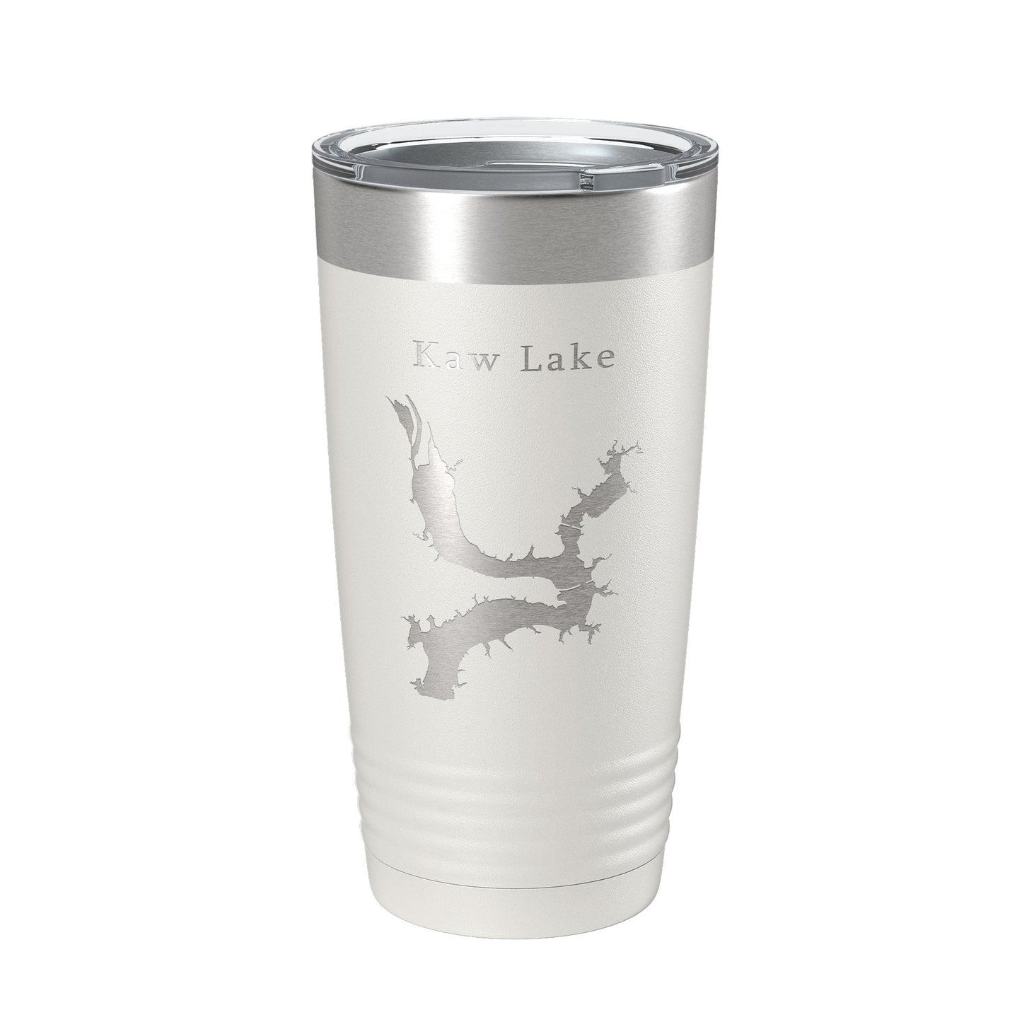 Kaw Lake Map Tumbler Travel Mug Insulated Laser Engraved Coffee Cup Oklahoma 20 oz-7