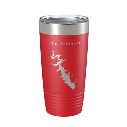 Lake Robinson Map Tumbler Travel Mug Insulated Laser Engraved Coffee Cup South Carolina 20 oz-10