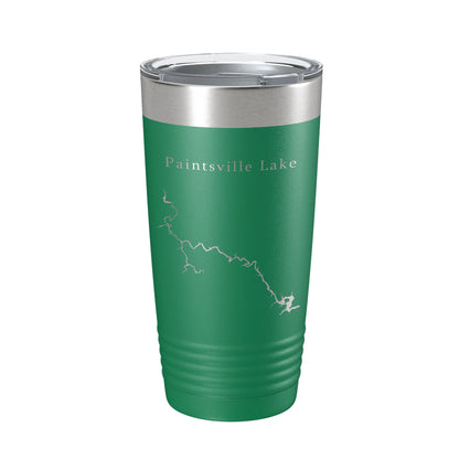 Paintsville Lake Map Tumbler Travel Mug Insulated Laser Engraved Coffee Cup Kentucky 20 oz-9