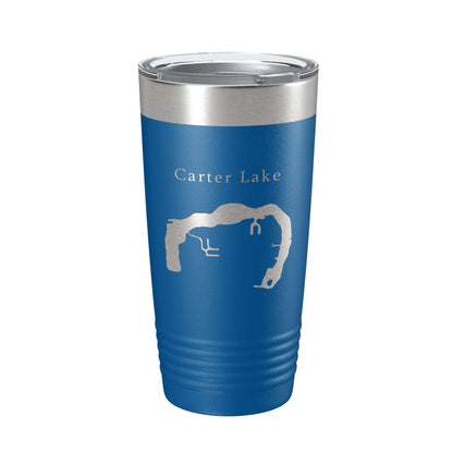 Carter Lake Map Tumbler Travel Mug Insulated Laser Engraved Coffee Cup Iowa Omaha Nebraska 20 oz-6