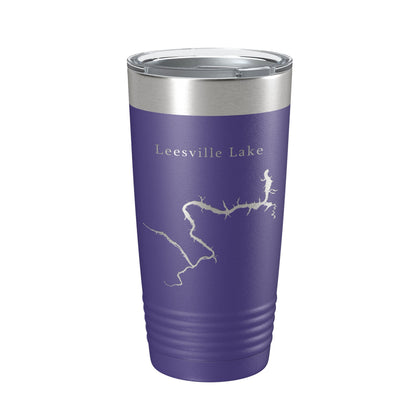Leesville Lake Map Tumbler Travel Mug Insulated Laser Engraved Coffee Cup Virginia 20 oz-15