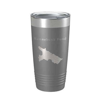 Kennebunk Pond Tumbler Lake Map Travel Mug Insulated Laser Engraved Coffee Cup Maine 20 oz-16