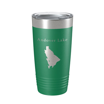 Andover Lake Map Tumbler Travel Mug Insulated Laser Engraved Coffee Cup Connecticut 20 oz-9